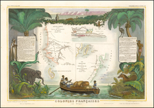 East Africa and African Islands, including Madagascar Map By Victor Levasseur