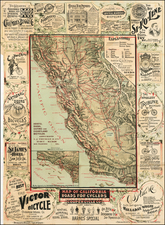 Pictorial Maps and California Map By George W. Blum