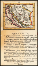 Baja California, California and California as an Island Map By Johann Ulrich Muller