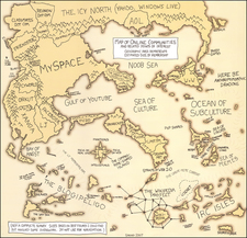 Pictorial Maps and Curiosities Map By Randall Munroe