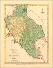 Northern Italy and Southern Italy Map By Robert Wilkinson