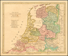 Netherlands Map By Robert Wilkinson