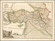 Middle East and Turkey & Asia Minor Map By Conrad Malte-Brun