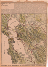 California and San Francisco & Bay Area Map By Leon Boillot