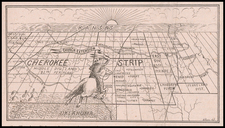 Oklahoma & Indian Territory and Pictorial Maps Map By Albers