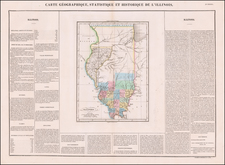 Illinois Map By Jean Alexandre Buchon