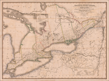 New York State and Canada Map By William Chewitt