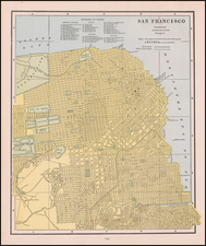 San Francisco & Bay Area Map By George F. Cram