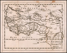 West Africa Map By Sir Jonas Moore