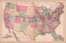 United States Map By H.H. Lloyd