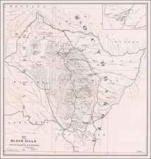 South Dakota and Wyoming Map By Samuel Scott