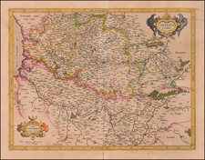 France and Nord et Nord-Est Map By  Gerard Mercator