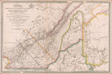 New England, Maine and Canada Map By James Wyld