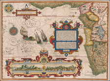 Atlantic Ocean, South Africa and West Africa Map By Jan Huygen Van Linschoten