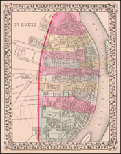 Midwest and Plains Map By Samuel Augustus Mitchell Jr.