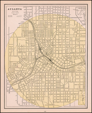 Georgia Map By George F. Cram