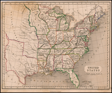 United States and Texas Map By W. & R. Chambers