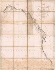 (West Coast of North America)  Carte de la Partie de la Cote Nord-Ouest de l'Amerique Reconnue pendant les Etes de 1792, 1793 et 1794 ... Captain George Vancouver.  By George Vancouver