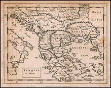 Greece Map By Sir Jonas Moore