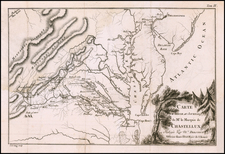 Mid-Atlantic and Southeast Map By Marquis de Chastellux