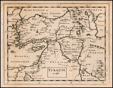 Middle East and Turkey & Asia Minor Map By Sir Jonas Moore