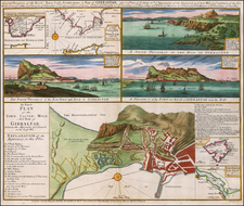 British Isles and Spain Map By Thomas Bowles  &  John Bowles