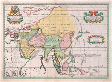 Asia and Southeast Asia Map By Edward Wells