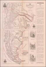 Argentina and Chile Map By Imprimerie Salesienne