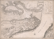 American Revolution, Canada and Quebec Map By William Faden