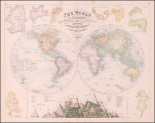 World Map By Archibald Fullarton & Co.