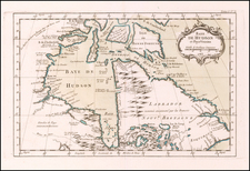 Eastern Canada Map By Jacques Nicolas Bellin