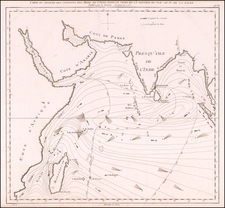 Indian Ocean and India Map By Jacques Raymond Giron de  Grenier