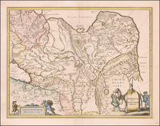 China, Central Asia & Caucasus and Russia in Asia Map By Jan Jansson