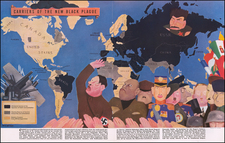 World, Pictorial Maps and World War II Map By William Henry Cotton