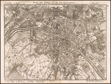 Paris and Île-de-France Map By Georges Louis Le Rouge