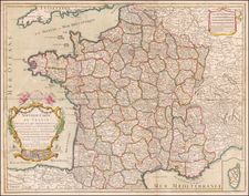 France Map By Louis Charles Desnos