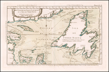 Canada Map By Jacques Nicolas Bellin