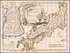 Japan and Korea Map By George Louis Le Rouge