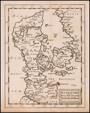Denmark Map By Sir Jonas Moore