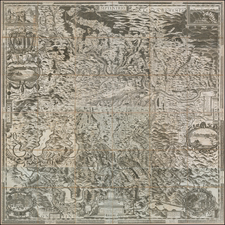 Austria Map By Melchior Kusell / George Matthäus Vischer