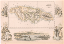 Jamaica Map By Archibald Fullarton