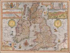 British Isles Map By John Speed