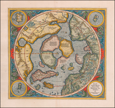 Northern Hemisphere and Polar Maps Map By Gerard Mercator