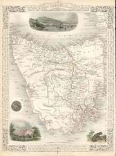 Australia & Oceania and Australia Map By John Tallis