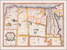 Egypt and North Africa Map By  Gerard Mercator