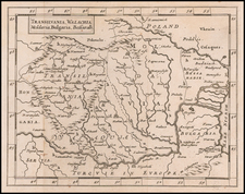 Romania, Balkans and Bulgaria Map By Sir Jonas Moore