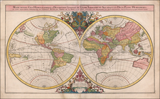 World and California as an Island Map By Alexis-Hubert Jaillot