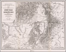 Southwest, Colorado, New Mexico, Rocky Mountains and Colorado Map By U.S. Government