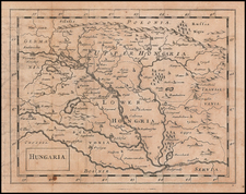 Hungary Map By Sir Jonas Moore