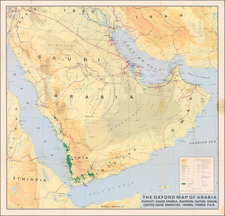 Arabian Peninsula Map By Oxford University Press  &  All Prints Distributors, Abu Dhabi